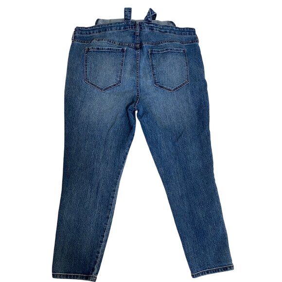 Old Navy W OG Straight Overalls Denim Bibs Relaxed Fit Plus16 Utility Western - Picture 8 of 14